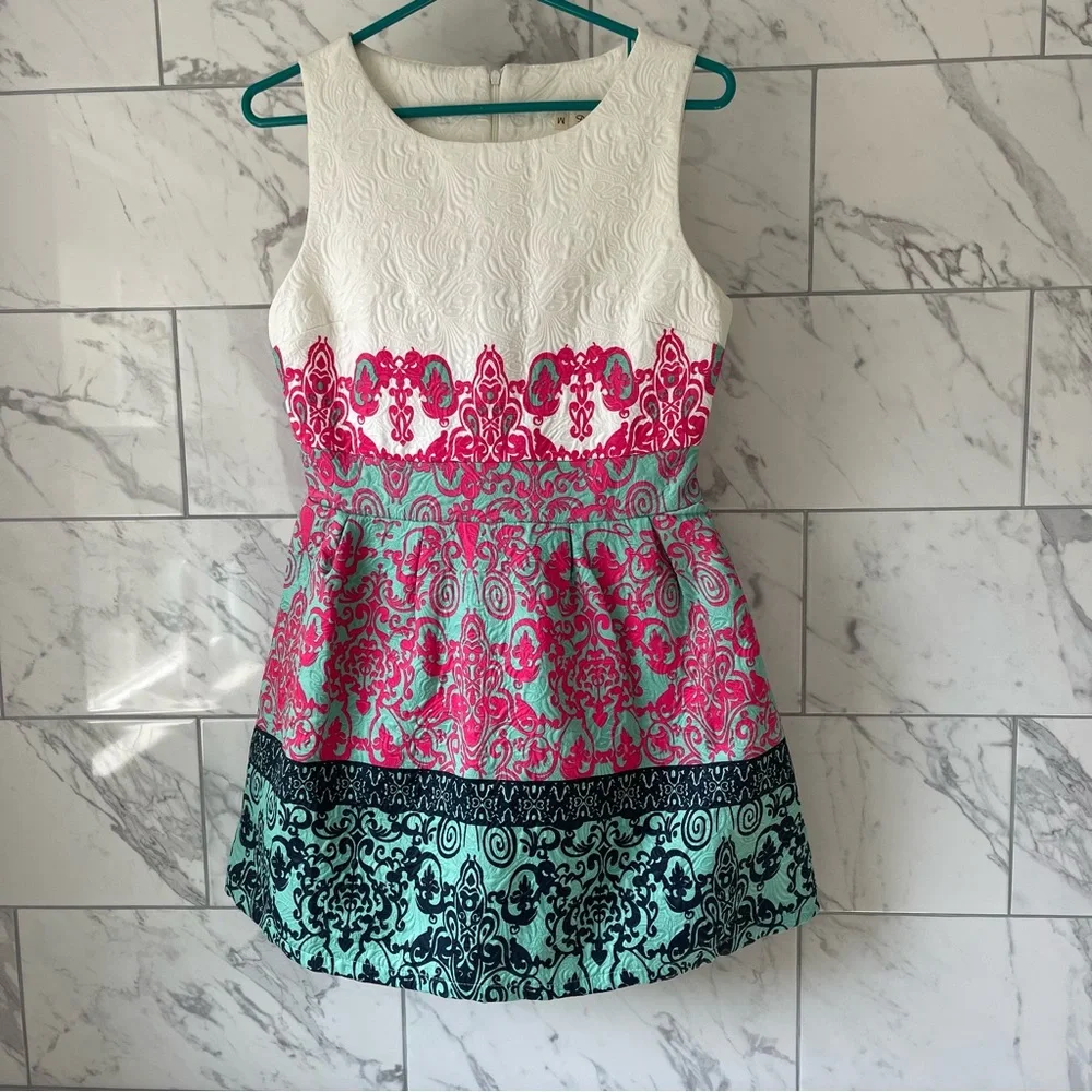 Patterned Mini Dress - Picture 1 of 5